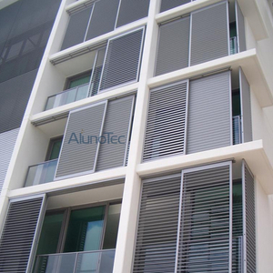 Aluminum Sliding Louvre Shutter Window