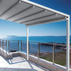Aluminum Gazebo Retractable PVC Pergola Fabric Roof For Outdoor