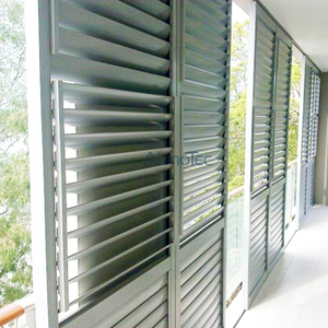 Aluminum Plantation Shutter Door