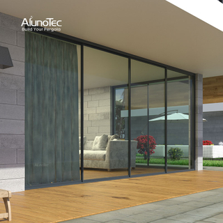 AlunoTec Elevate Modern Spaces Glass Heightens Safety Ultra-slim Framed Sliding Glass Door 