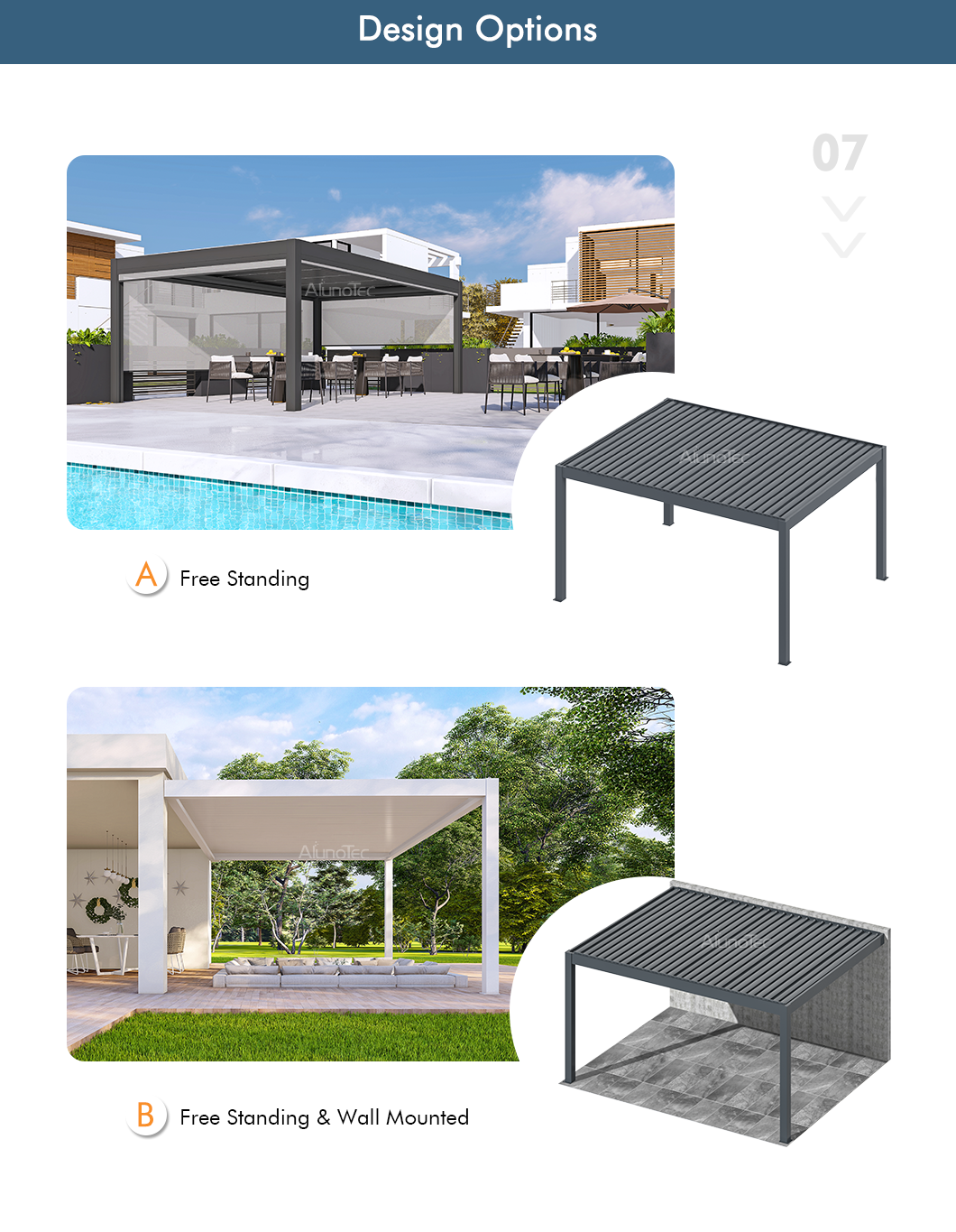 AlunoTec Deluxe Club Gazebo Meeting Room Retail Space Home Study Camping Gyms Pergola