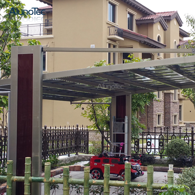 Polycarbonate Sheet Bike Shelter Single Carport Design With Arch Roof