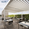 Waterproof Retractable Pergola Automatic System With Louvered Roof