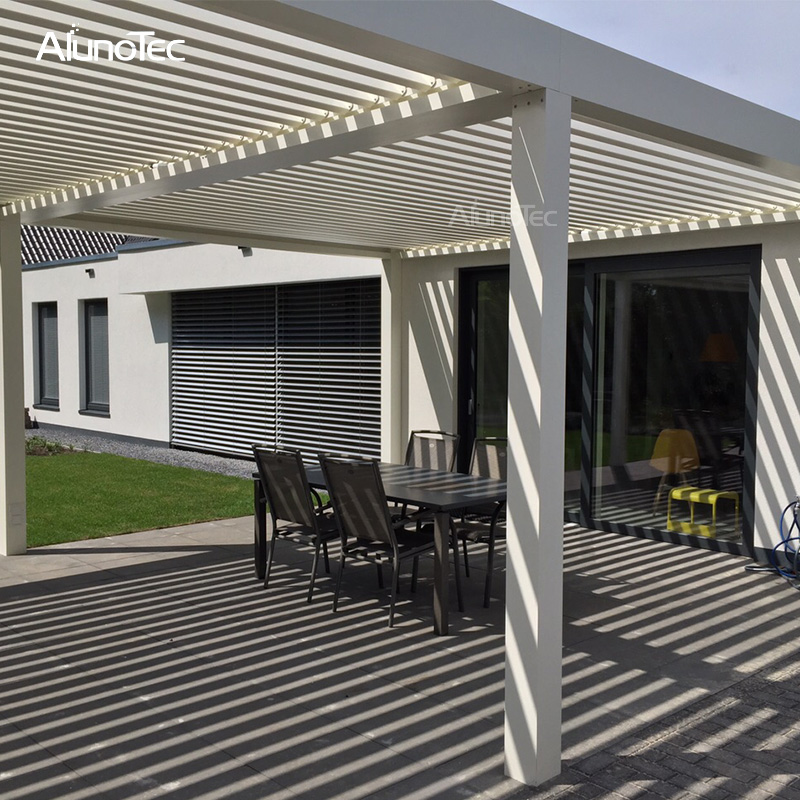 Opening Louvered Roof System Pergola With Electric System