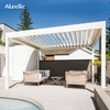 Easily Assembled Retractable Awning Aluminum Gazebo Metal Framed Pergola