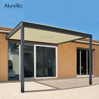 Outdoor Folding Awning Waterproof Gazebo Aluminum Pergola For Patio