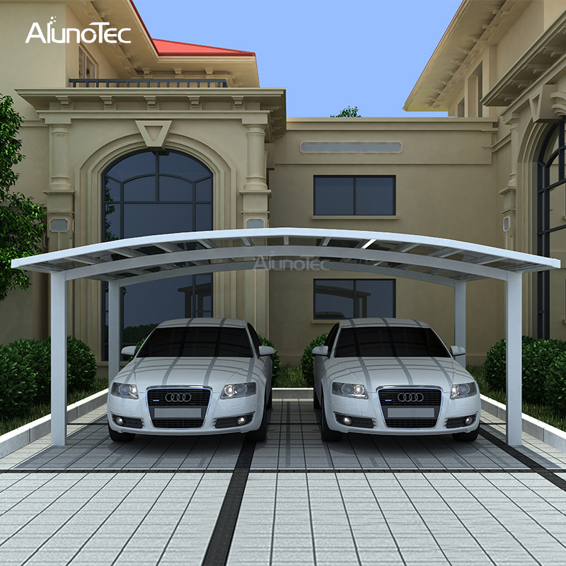 Garage Durable Double M Waterproof Carport Roof With Polycarbonate Sheet Aluminium