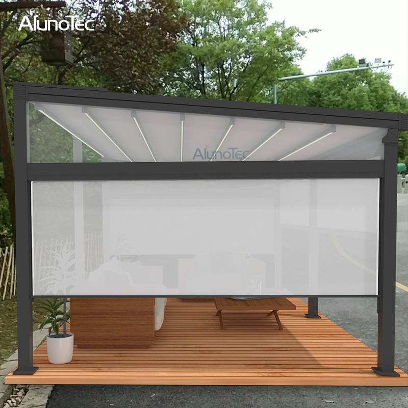 Large Outdoor Shade Gazebo Balcony Roof With Electric System