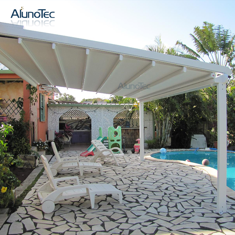Electric Adjustable Retractable Louvered Roof For Swimming Pool