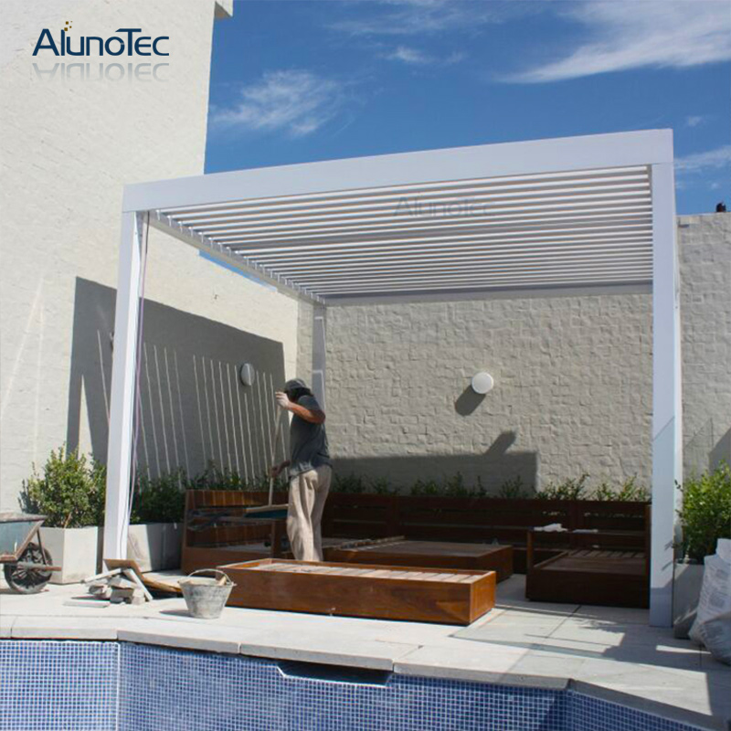Modern Garden Waterproof Gazebo Aluminium Pergola For Outdoor