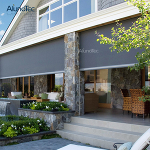 Garden Automatic Privacy Blinds Operator Sunshading Blinds For Pergola 