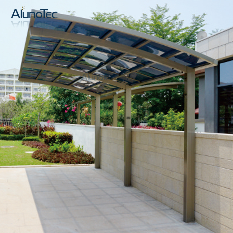 Polycarbonate Sheet Double Car Shelter Outdoor Carport Canopy With Arch Roof