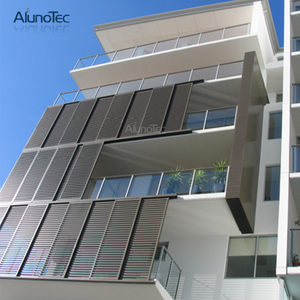 Exterior Bi Folding Aluminium Louvered Shutters