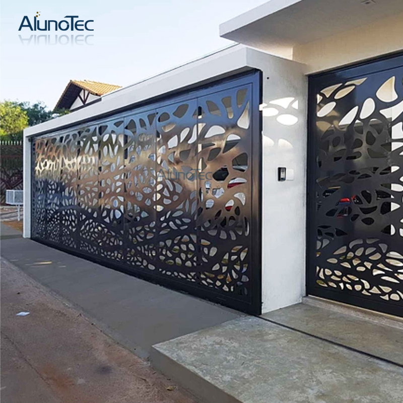 AlunoTec Aluminium Alloy CNC Laser Cut Metal Screens Outdoor Panel Fencing Decorative Garden Fence 