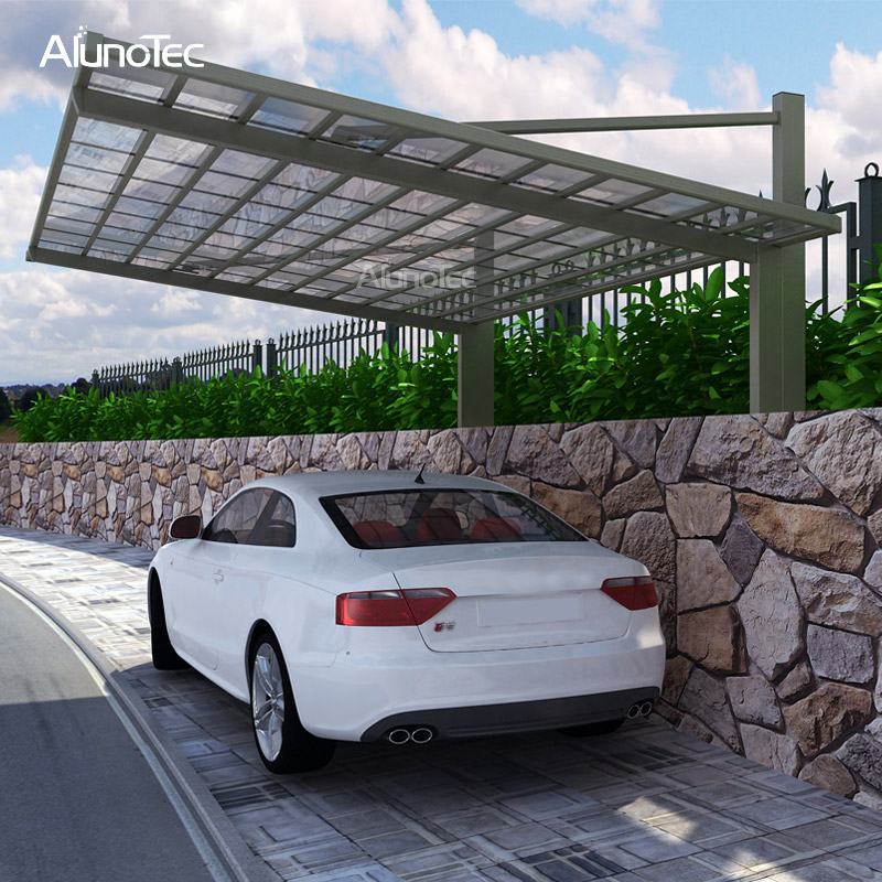 China Wholesale Polycarbonate Sheet Waterproof Aluminum Carport Roof Cover For Car Parking