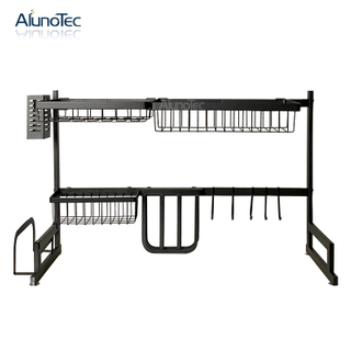 65cm Black Kitchen Stand Drying Holder Over The Sink Dish Drainer
