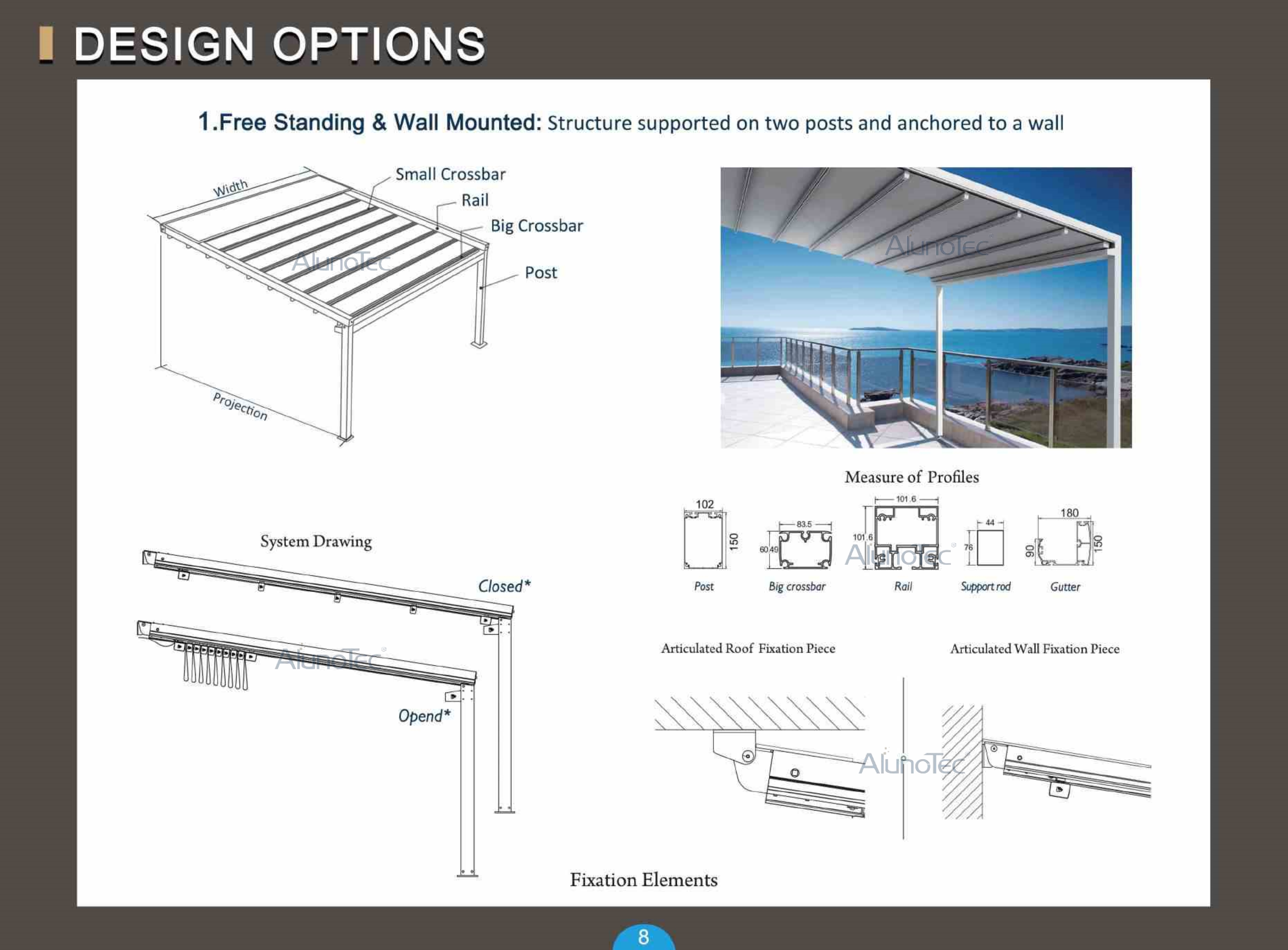 Gallery Detail - Aluminum Pergola-AlunoTec