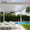 Retractable Awning Adjustable gazebo Louvered Roof Pergola Shade For Garden