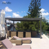 Retractable Awning Adjustable gazebo Louvered Roof Pergola Shade For Garden