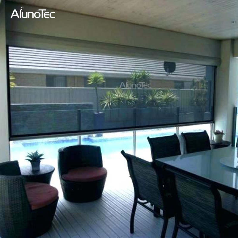 Garden Automatic Privacy Blinds Operator Sunshading Blinds For Pergola 