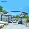 China Wholesale Opening Retractable Canopy Waterproof Aluminum Retractable Roof Awning 