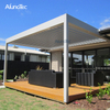 Powder Coating Waterproof Pergola Retractable Awning With Louvered Roof