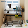 Space Saver 65cm Strong Black Drainer Dish Holder Kitchen Sink Drying Rack