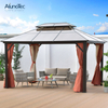 Roman Outdoor Tent Aluminum Profile Pavilion Hardtop Gazebo For Sale 