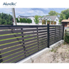 AlunoTec Unique Design Balcony WPC Black Fencing Louver Vertical Fence For Garden