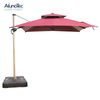 Rain-Resistant Patio Parasols Aluminum Roman Garden Furniture Outdoor Umbrellas 