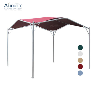Aluminum Frame Gazebo Exterior Roof Sun Shade Canopy Awning with Fabric