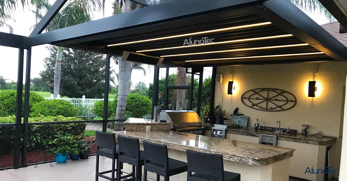 Aluminum Pergola For Your Outdoor Kitchen