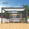 AlunoTec Wall Mounted 16 Feet X 16 Feet Create Perfect Backyard Patio Shelter Protection Outdoor Oasis Pergola Gallery