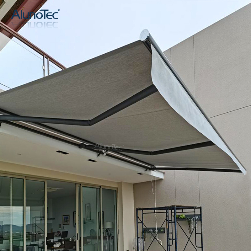 Customized Remote Control Retractable Roof Pergola Cassette Motorized Folding Awnings Window Awning for Coffee Shops