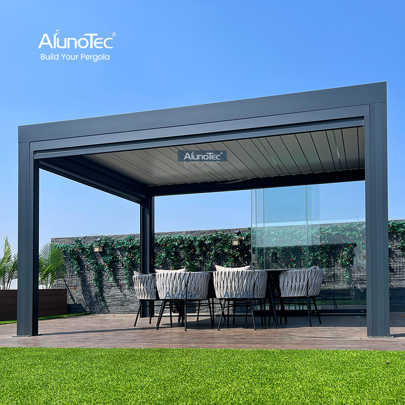  ALUNO 14 Feetx12 Feet Enclosed Withstand Snow Pergola Roof