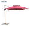 Outdoor Roman Aluminum Coffee Canopy Cantilever Patio Umbrella Shade