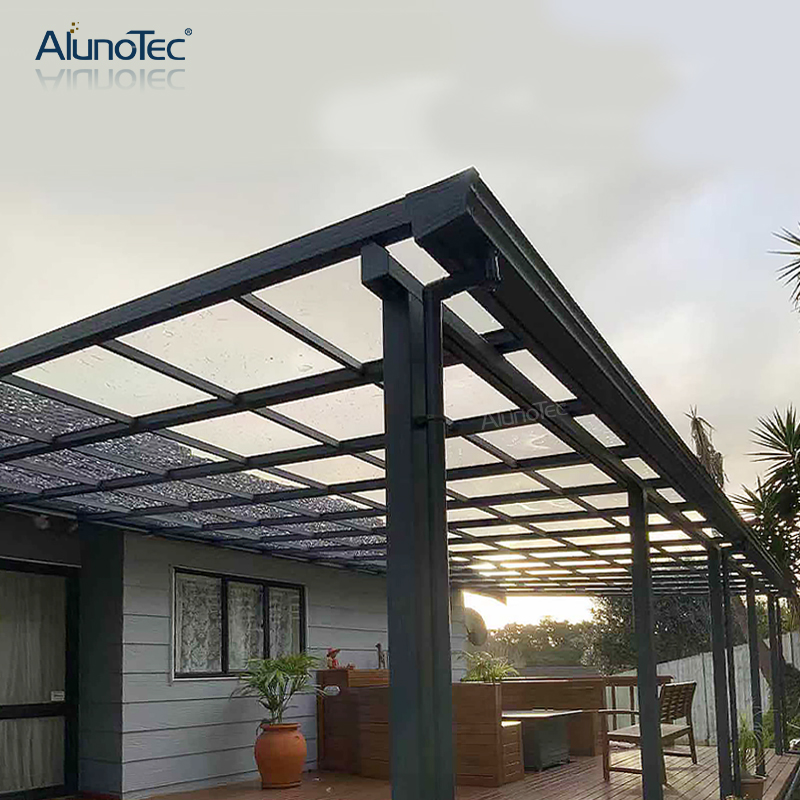 Powder Coated Frame Polycarbonate Canopy For Outdoor Patio