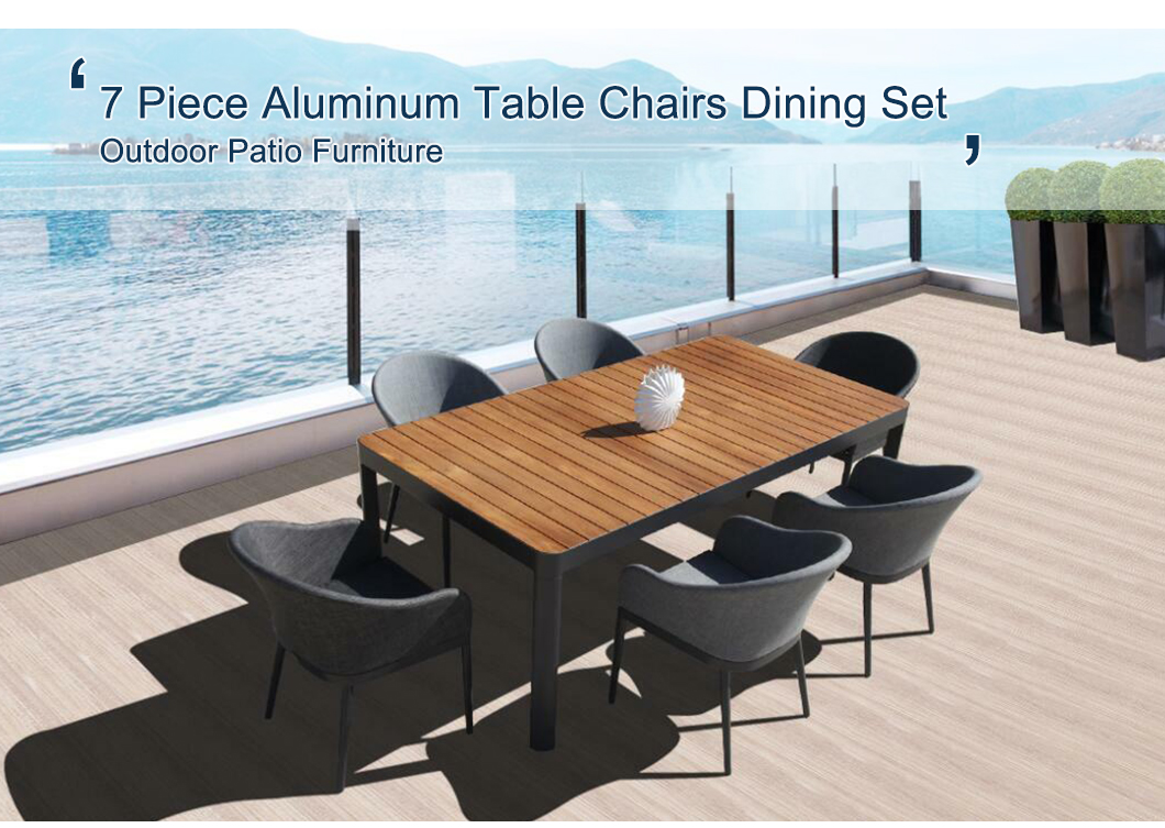 Aluminium Patio Dining Set Garden Furniture with Upholstery Seat Buy