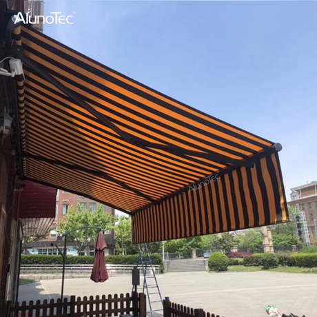 Alunotec Motorized Full Cassette Retractable Awning Outdoor Sunshade Cover Box Window Folding Arm Awnings Buy Awnings Canopy Roof Terrace Awning Product On Aluminum Pergola Alunotec