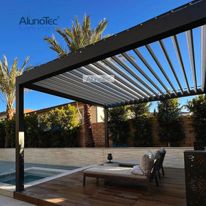 Pergo-LUX 12' Feet By 28' Wide 8' Height Delivery Price Attached Pergola Roof Covered for USA