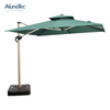 Aluminum China Outdoor Folding Roman Parasols Cantilever Patio Umbrellas