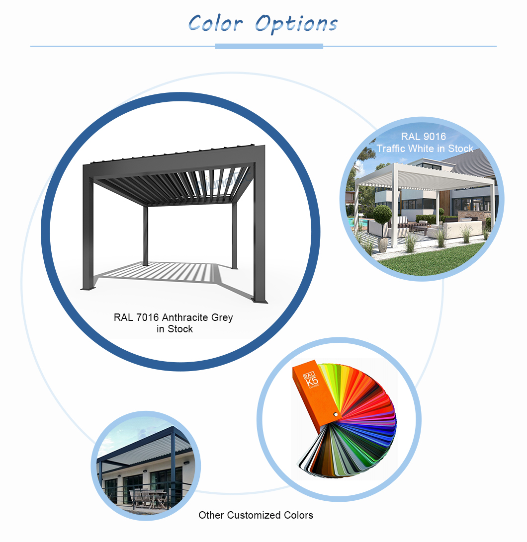Garden pergola Waterproof Retractable Gazebo 3x3 With Electric System - Buy Gazebo 3x3 ...