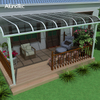 Modern China Waterproof Polycarbonate Roof Patio Awning Design With Aluminum Structure 