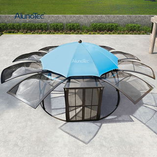 Sunshine Outdoor Luxury Tent Aluminum Alloy Frame Sun Protection Cool Garden Hotel Sunroom