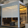 Customized Aluminum Pergola Design Ideas DIY Opening Roof Gazebo with Curtain