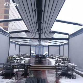 New Design Aluminum Retractable Pergola Awning Roof For Swimming Pool 