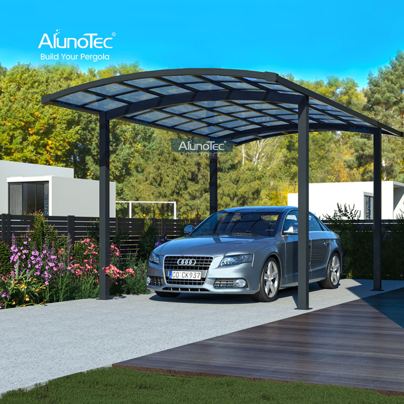 AlunoTec Strong Wind Resistance Roof Outdoor Carport Shelter Sun Shade Driveway Cover