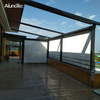China House Roof Electric Folding PVC Awnings With Led Lights 