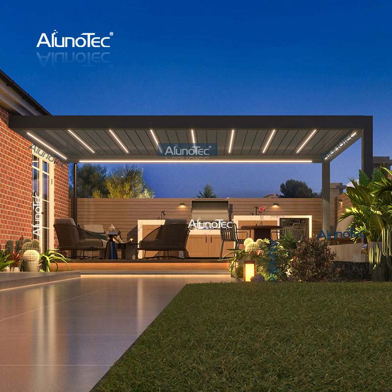 AlunoTec Give Installation Manual 13.5 M * 3.1 M Customization Diy Pergola Louver System for Cost