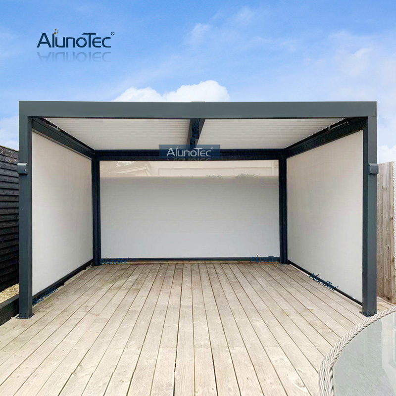 AlunoTec Custom Louvered Aluminum Pergola Roof For Outdoor Bathtubs